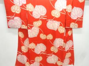 アンティーク　錦紗葵模様長襦袢